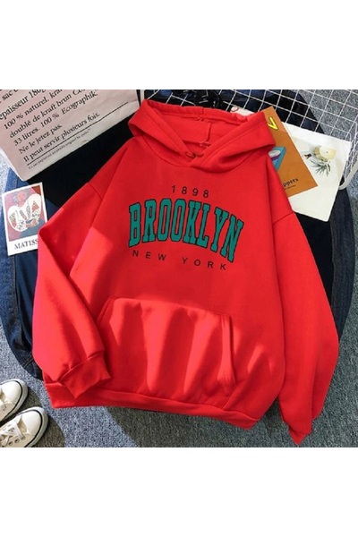 Kapüşonlu Kanguru Model Oversize Sweatshirt