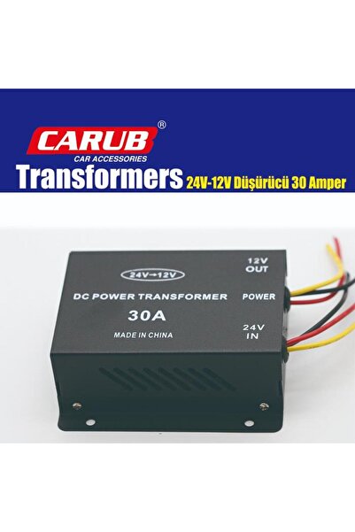 Genel Markalar Carub Düşürü 24 Volt 12 Volt'a Düşürücü 30 Amper