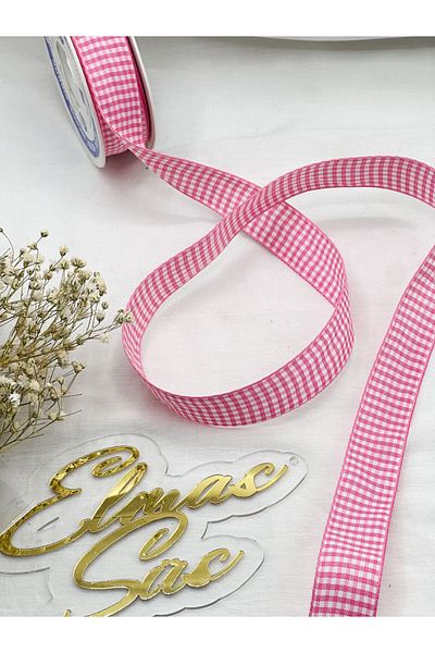 E Elmas Καρό κορδέλα 2,5 cm 5 μέτρα