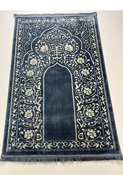İpekyün Halı Yün Tüşeli Akrilik Dokuma Halı Seccade Namazlık 80x120 Turkuaz