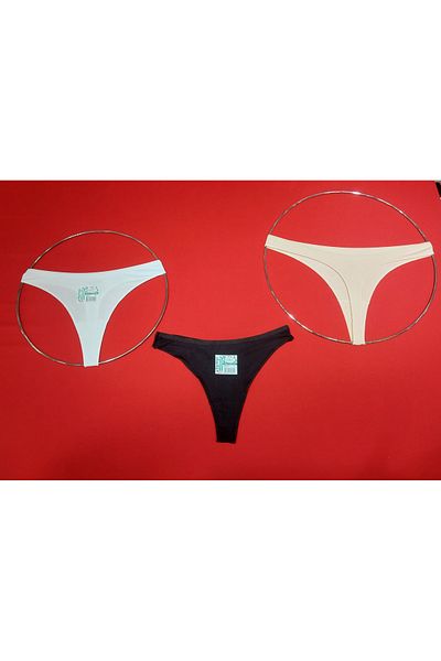 LÜXDRM 3130 Model - 10 Pieces Bamboo Soft Flexible Non-Marking String Panties