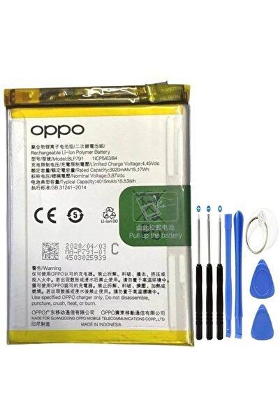 SenalStore Oppo Reno 4 Pil Batarya + Tamir Seti Blp791