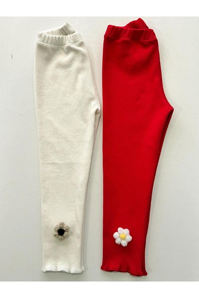 ARYA BABY Ribbed Camisole Fabric Baby Girl with Daisy 2-Piece Baby Kids Leggings, Pants, Sets, Bottoms