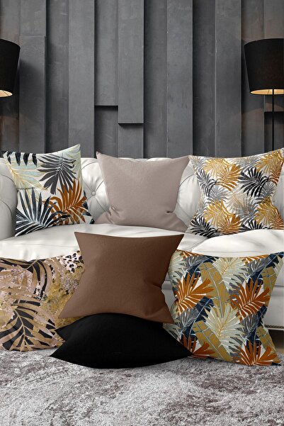 Nish & Royal Set de huse de pernă cu design special imprimat digital, din 7 p...