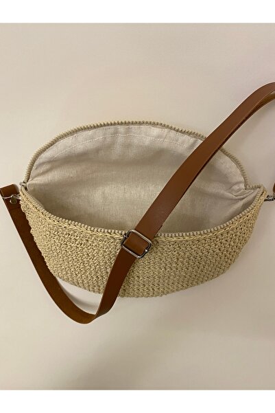B Made Hasır Bel Çantası