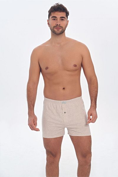 Anıl Ανδρικό βαμβακερό μπροστινό κουμπί Classic Boxer (0073)