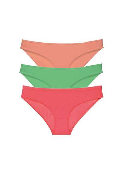 TREND 3 Pieces Super Eco Set Lycra Women's Slip Panties 543