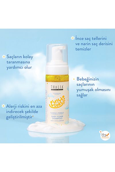 Thalia Calendula & Chamomile Foam Baby Shampoo 150ml