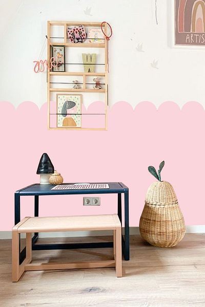 Piksel Grafik Scalloped Bohemian Wall Decorative Sticker