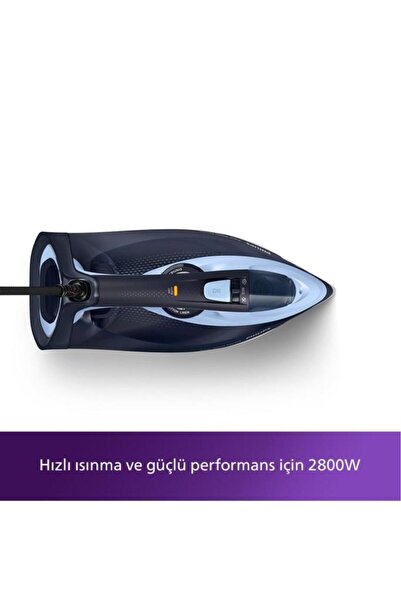 Philips DST7041/20 Azur 7000 Serisi 2800 W Buharlı Ütü Mavi 250 g şok buhar-Otomatik kapanma