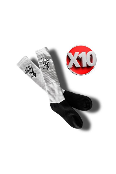 Sportivo VOLEYBOL Havlu Taban Premium Sporcu Çorabı 10 ÇİFT