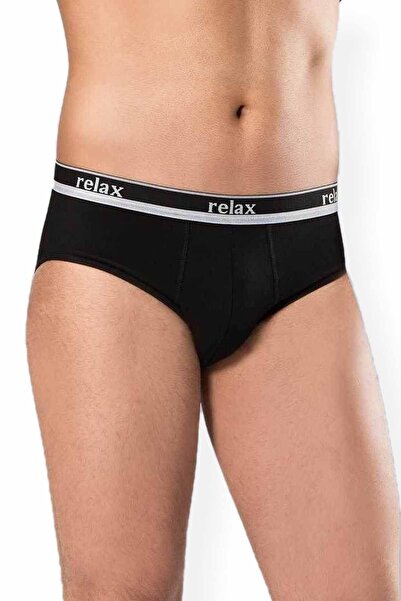 TREND Erkek Pamuklu Likralı Slip Relax Külot Siyah - 1269A