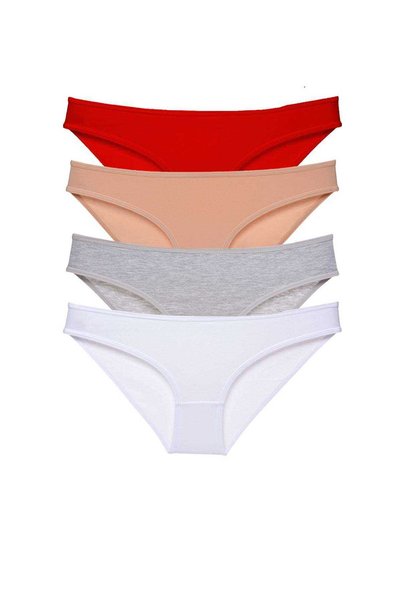 TREND 4 Pieces Super Eco Set Lycra Women's Slip Panties 531