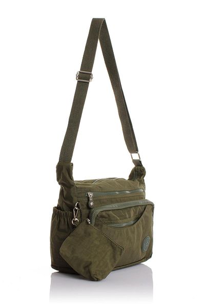 Getcho Diol Women's Cross Strap Crinkle Green Bag – Lightweight, Adjustable Strap, Waterproof Bag