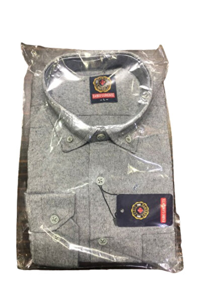 NACAR NEW STYLİSH Erkek Sarı Uzun Kol Kalın Kışlık Baba Gömlek Rahat Kesim Ka...