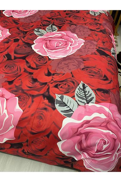 yok yok evim eve dair her şey Dilber Rose Double Bed Linen Set