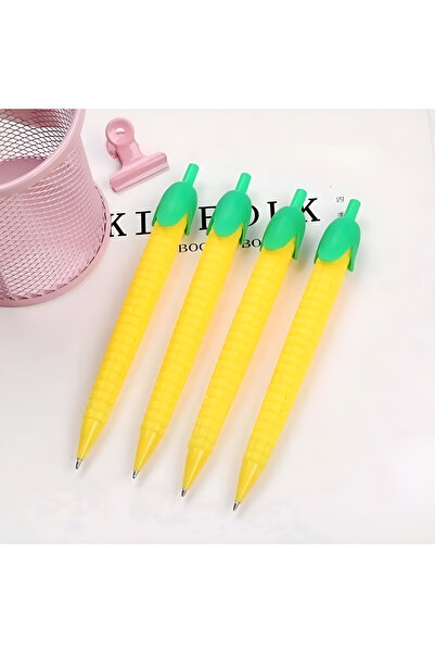 GÜZELYÜZ AVM 5 Adet 0,7 Uçlu Kalem Seti Kaktüs , Karpuz , Havuç , Mısır , Ananas Model Versatil Kalem Seti