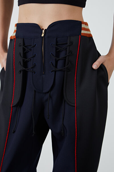 Manimani Kuşgözü Detaylı Lacivert Pantolon