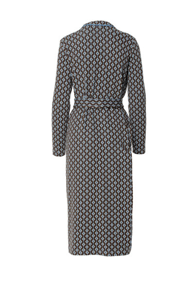 kı.we Vatkalı Triko Düğmeli Midi Mavi Elbise