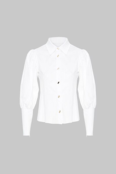 kı.we Button Detailed White Shirt