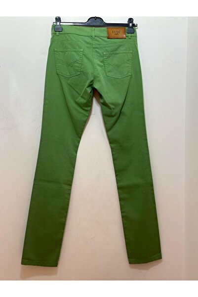 AYHAN Five Pocket Pipe Leg Low Waist Trousers