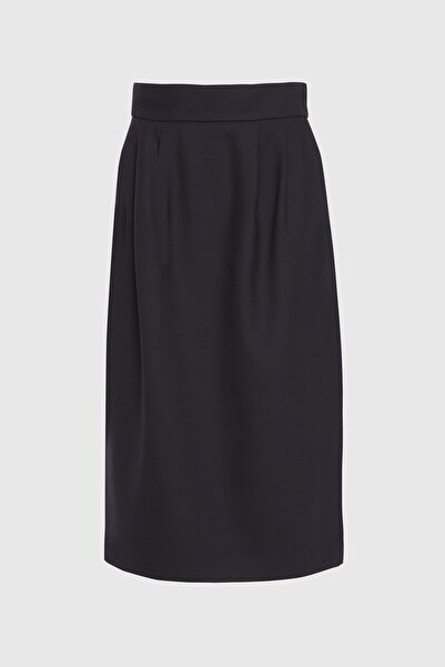 GİZİA Yüksek Bel Siyah Kalem Etek