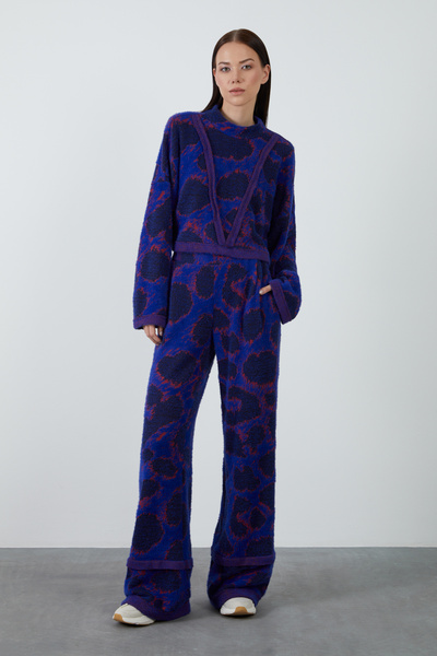 Manimani Jakarlı Mavi Pantolon