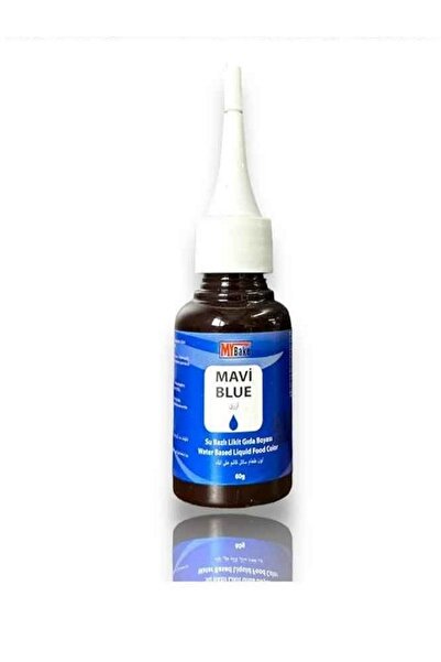 MASMAVİ SU BAZLI LİKİT SIVI GIDA BOYASI 60 GR