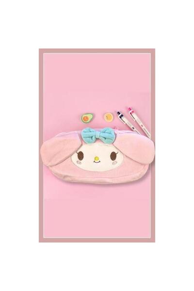 Hediye Vakti My Melody Peluş Fermuarlı Kalemlik Makyaj Çantası