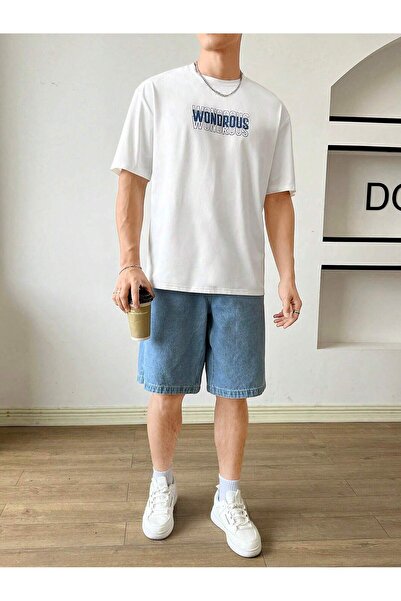 Jose Clothing Μπλουζάκι Unisex Λευκό με τύπωμα Οργανικό Βαμβάκι oversized