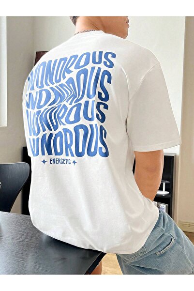 Jose Clothing Μπλουζάκι Unisex Λευκό με τύπωμα Οργανικό Βαμβάκι oversized