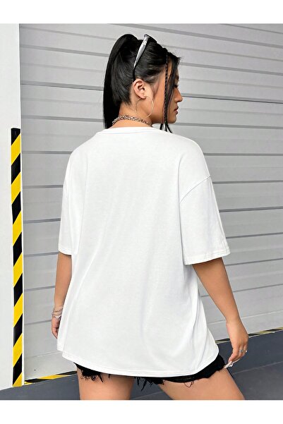 Jose Clothing Μπλουζάκι Unisex Λευκό με τύπωμα Οργανικό Βαμβάκι oversized