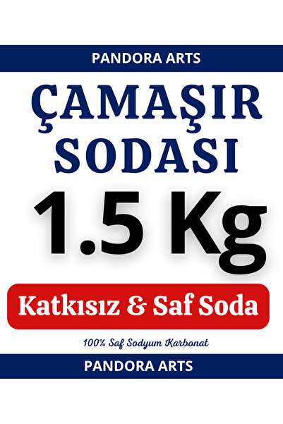 Pandora Arts Çamaşır Sodası , Sodyum Karbonat Sodium Carbonate 1.5 Kg