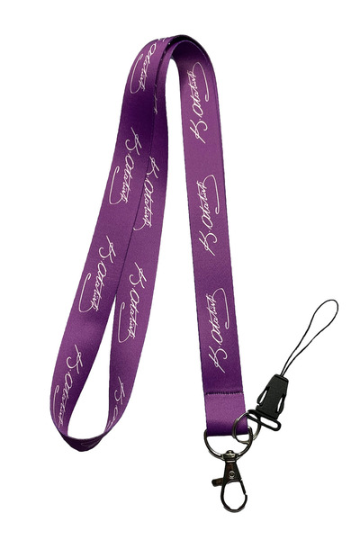 StormiStoretr Mor Atatürk İmzalı Boyun ipi Telefon Askısı