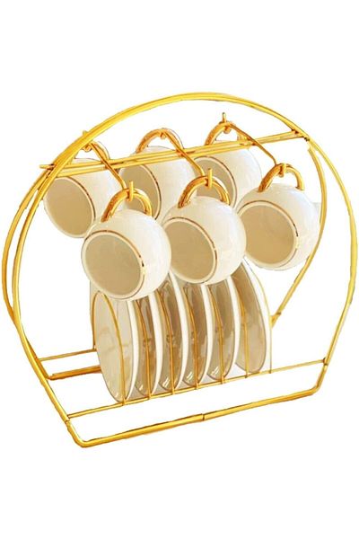 PULCA SHOP Gold Cup Stand 6 Pieces