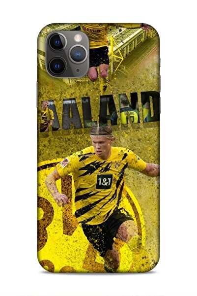 Lopard Apple iPhone 11 Pro Max Panel Footballers 27 Erling Haaland Laser Cut Silicone