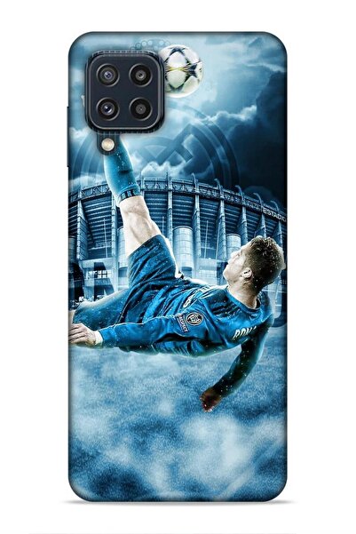 Lopard Samsung Galaxy M32 Buzz Footballers 15 Ronaldo Stad Blue Thick Silicone