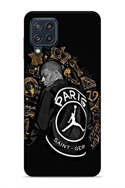 Lopard Samsung Galaxy M32 Zore Footballers 25 Mbappe Paris Black Non-Removable Case