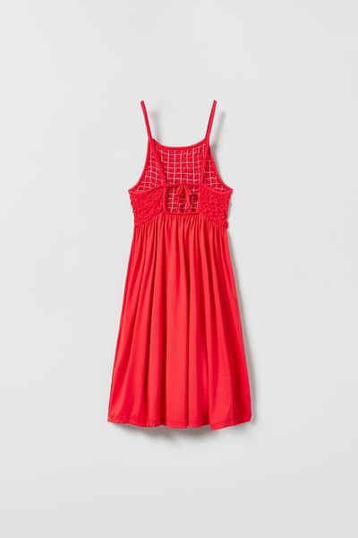 Pink Hippo Kids Rochie de vară cu modele cu bretele pentru fete
