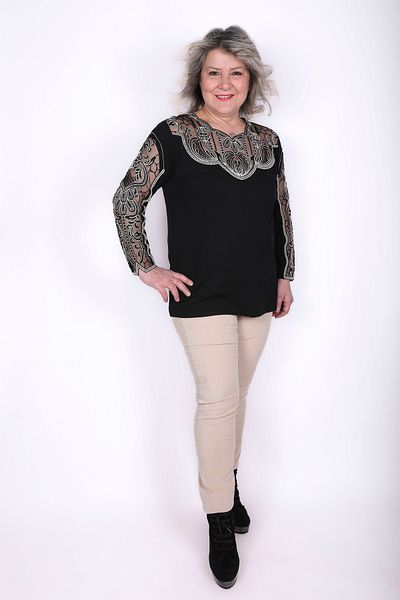 Hitit Butik Beige Velvet Trousers