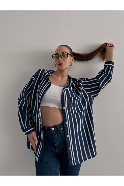 Ekim Store Single Pocket Striped Shirt