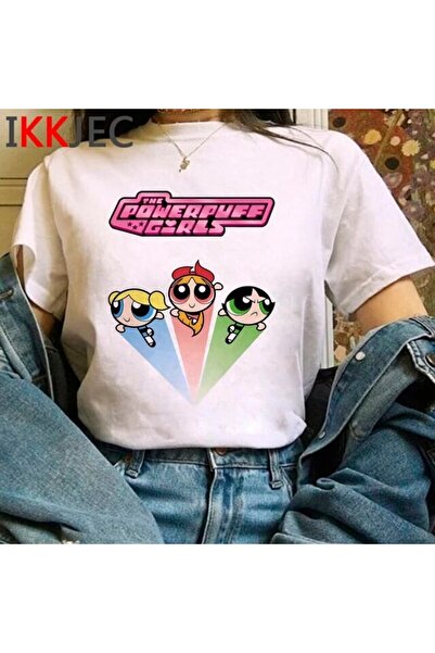 SVART WEAR تي شيرت أبيض للفتيات من Powerpuff Girl