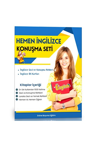 Enine Boyuna Eğitim Hemen İngilizce Konuşma Seti (2 Süper Kaynak)