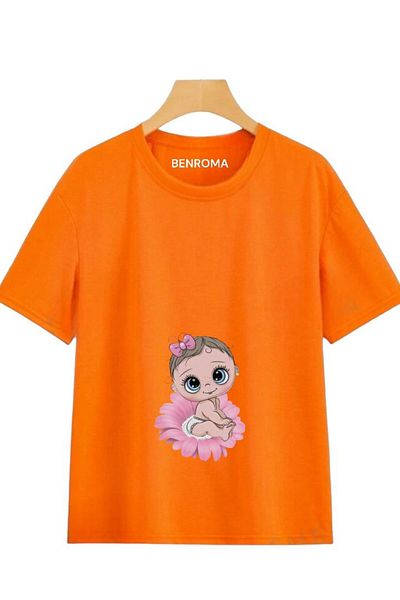 BENROMA Printed Loose Fit Maternity T-Shirt