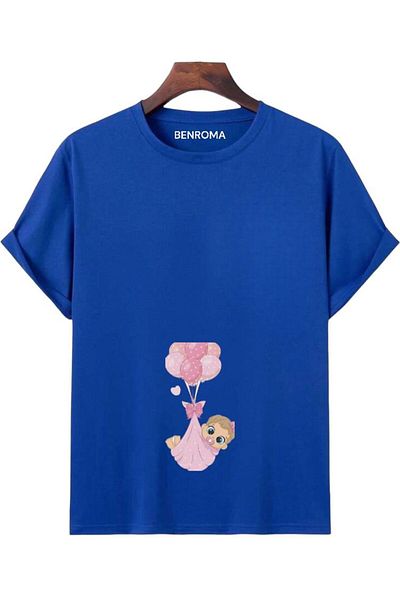 BENROMA Tricou de maternitate imprimat cu croiala larga