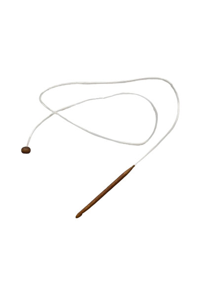 EleganTShoP Ahşap Bambu Misinalı Tığ Hortum Serum