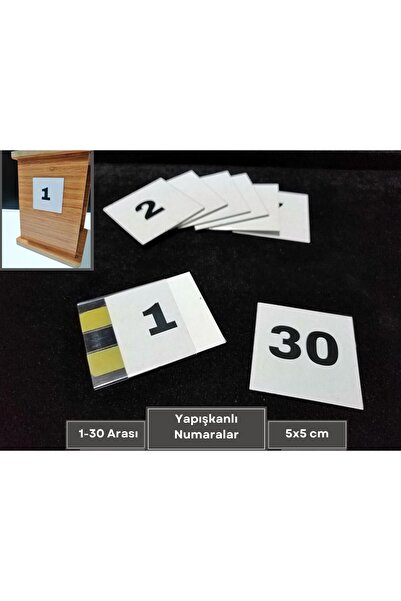 Şeffaf Etiket Lepilni PVC držač etiketa za pločice sa imenom i brojevi 1-30, ...