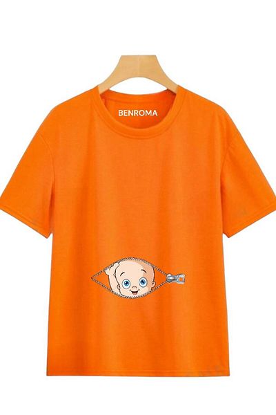 BENROMA Tricou de maternitate imprimat cu croiala larga