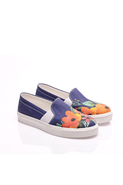 Streetfly Keten Renkli Kadın Sneaker