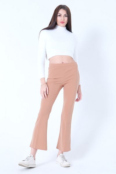 Feminist Wide Leg Trousers Beige3101104